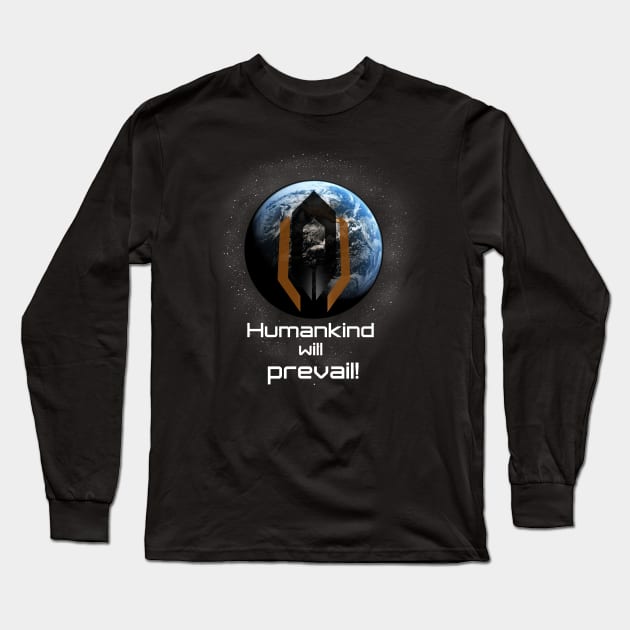 Humankind will prevail Long Sleeve T-Shirt by KlausHplus